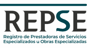 REPSE Logo a color de la certificación Registro de Prestadoras de Servicios Especializados u Obras Especializadas (REPSE)